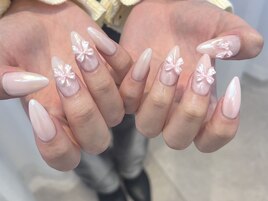 王道リボンネイル　　Momo