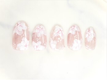 ブラン(Blanc)の写真/<パラジェル☆定額アート¥8800>地爪を削らないフィルイン導入店!シンプルなのに目を引く大人可愛いART多数