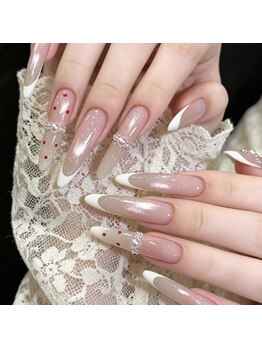 ユミ(Umi)の写真/《マグネットフレンチ￥6980/チークネイル+ストーンつけ放題￥8980！》大人可愛いカラー多数ご用意♪