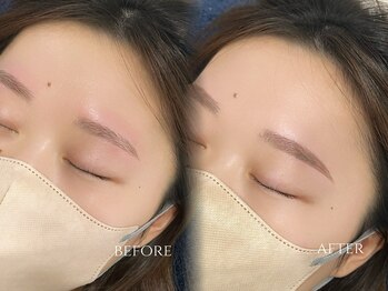 ル シェル(Le.Ciel)の写真/【アイブロウwax＋間引き＋眉カラーで垢抜け♪】上品かつ洗練された印象へ！男性にももちろんオススメ☆