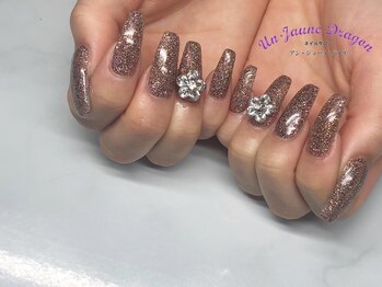 アン ジョーヌドラゴ/【自爪ネイル】キラキラネイル