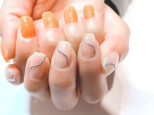 アイスタジオ アンド ダブルネイル 西院店(EYE STUDIO&W NAIL)/シンプルアートネイル
