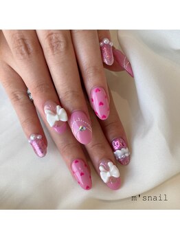 エムズネイル 高木店/リボンネイル