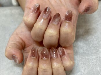 ネオリーブシェリエ 浅草店(Neolive cherie)/秋ネイル☆ブラウンニュアンス