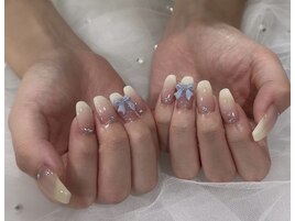 白グラデーション☆