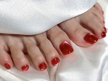 ネリネ 天神(nerine)/マグネットネイル/ワンカラー/赤