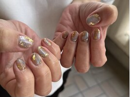 和ネイル/ゴールド/福岡/天神