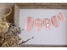 ファストネイル フレンテ笹塚店(FAST NAIL)/花　ぷっくりネイル　【11216】