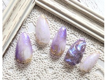 ジュネル/上品大理石ネイル