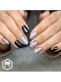 シンプルヒョウ柄