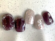 アイネイルズ 池袋店(I-nails)/ボルドーラメネイル