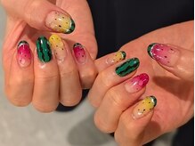 ラバーズ 福岡三越店(LOVERS)/Inoue/果汁滴るスイカネイル