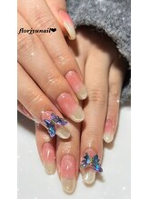 フロージュ ネイル(florjyu nail)/マグネットグラデーションnail