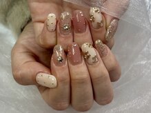 プリモ(PRIMO)/フラワーネイル　ミラーネイル