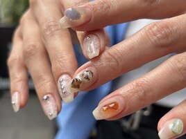 ストーン×レースネイル