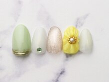 池袋ネイルサロン イイネイル(Ee-Nail)/ぷっくりひまわりネイル初￥6980