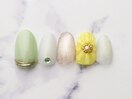 ぷっくりひまわりネイル初￥6980