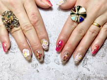 モモネイル(MOMO nail)/3Dフラワー