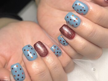 ユニネイル 池袋(Uni Nail)/大人可愛いガーリーネイル