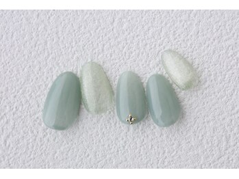 イチリンネイル 千葉店(ICHIRIN NAIL)/シースルーグリーン