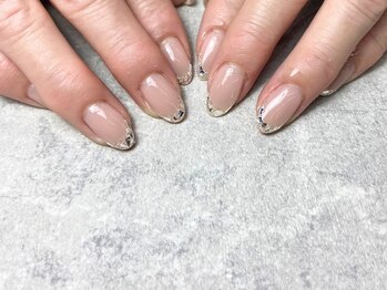 ネイル マックスケリー 神戸(MAXKELLY)/ガラスフレンチ