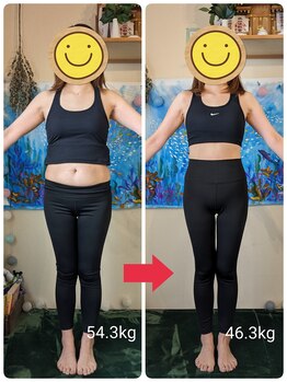 えみ整体院/3ヶ月ダイエットでこの変化!