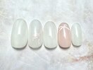8月限定ネイル/リボン¥7500