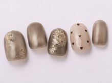 アイ ネイルズ 天神店(I nails)/ニュアンスハート　￥7000