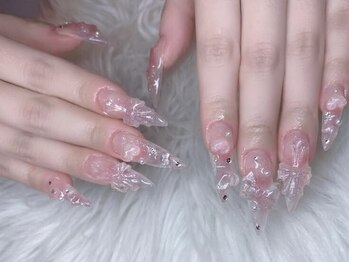 ベティネイル アイラッシュ(Betty Nail)/うるちゅる♪ピンククリアネイル