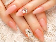 スウィートアロマネイル 恵比寿(Sweet Aroma NaiL)/ワンカラー&ジュエルネイル