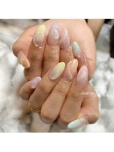 プチブラン(Petit Blanc)/パステルジェリービーンズネイル