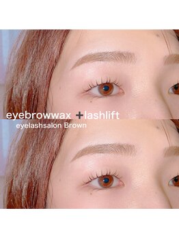 アイラッシュサロン ブラウン(Brown)/アイブロウワックス+lashlift