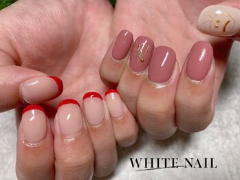 ホワイトネイル 武蔵小杉店(WHITE NAIL)/アシメネイル