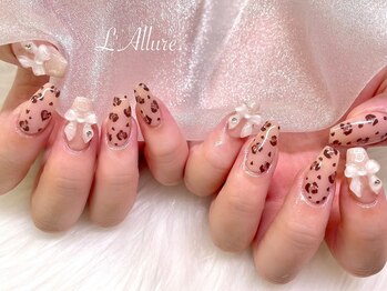 ラリュール(L'Allure.)/レオパード柄ネイル♪