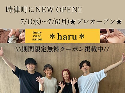 長崎・時津のあったかサロン*haru*～ボディケア～整体/リンパマッサージの写真