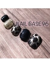 ネイルベースキュウロク(NAILBASE96)/10月フット定額デザイン