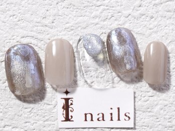アイネイルズ 梅田店(I nails)/ぷっくりマグネット水彩¥8200