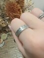 サロン ブルーム(Bloom)&nbsp;アクセサリーが大好きで海外のコインでリングも作りました♪