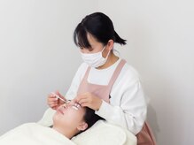 施術後はメイク直しブースへ♪