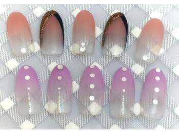 ネイルサロン ビジュードゥ(Nailsalon Bijoux doux)/デザイングラデアート♪5700