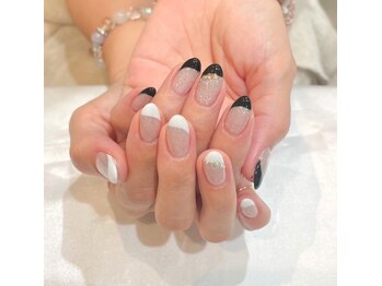 ヘアアンドネイル ミューズ 新浦安店(HAIR&NAIL MUSE)/大人斜めフレンチ