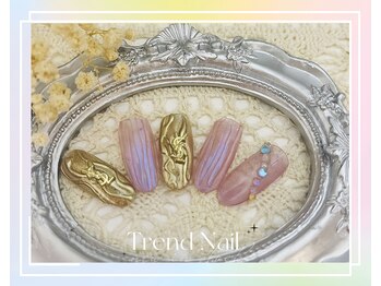 トレンドネイルスタジオ(Trend Nail Studio)/ゴールド YSL バカラデザイン