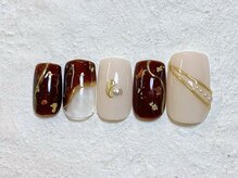 ネイルビート(NAIL BEAT)/金箔ミラーネイル