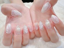 ラルネイル 大宮(Lull. nail)/＃フラワーネイル＃上品＃綺麗め