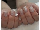 フラッシュネイル＋パーツ追加