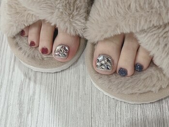 サリナスネイル 西院店(SARINASNAIL)/埋めつくしとフラッシュ