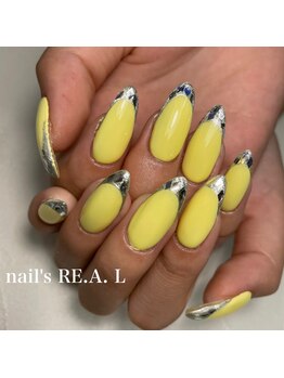 ネイルズリアル(nail's REAL)/ガラスフレンチネイル