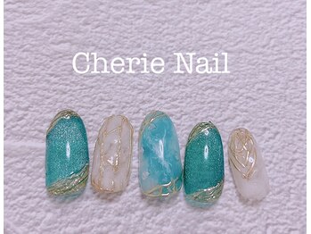 シェリーネイル(Cherie Nail)/透け感ミラーマグネットネイル★