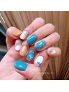 ビビット×アースカラーネイル