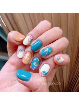 リグネイルスタジオ(Lig nail studio)/ビビット×アースカラーネイル